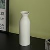 Uniquewise Contemporary White Cylinder Shaped Ceramic Table Flower Vase Holder, 9 Inch QI004364.M